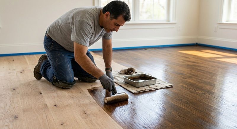 Wood Floor Staining in Olathe, KS